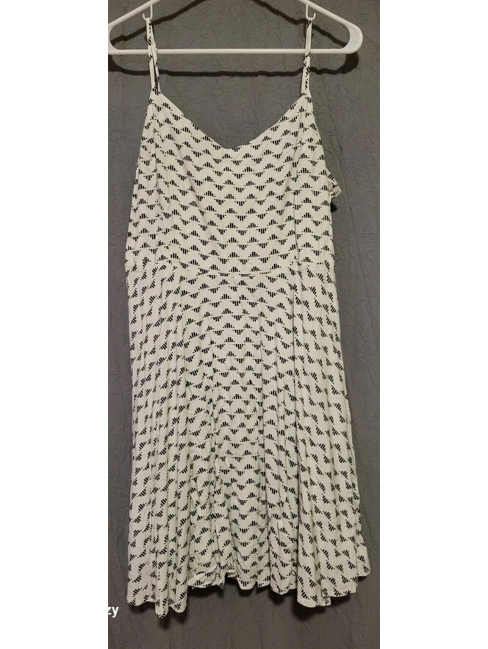 Old Navy Black White Sundress Womens XL Sleeveless Summer Casual Dress